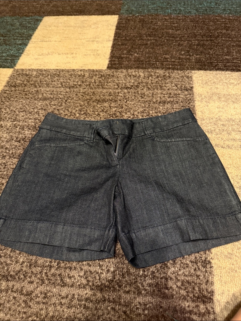 The Limited Dark Blue Denim Shorts